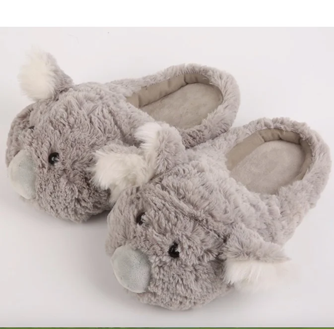 plush cartoon slippers