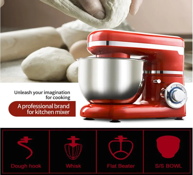 Portable stand mixer for kitchen appliance
