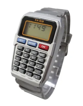 digital watch with calculator