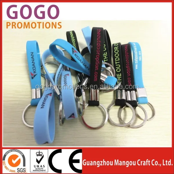 Silicone Keychains,Key Strap,Rubber Key Slings Moq 100pcs,From Key