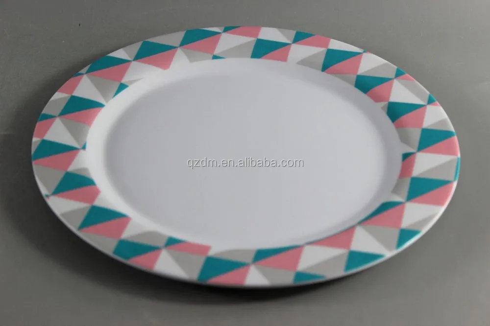 Simple Design For Daily Use Melamine Round Plate