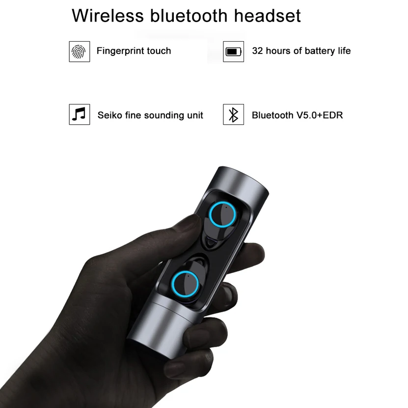 Touch Control Tws X8 V5.0 Bluetooth Earphone True Wireless ...