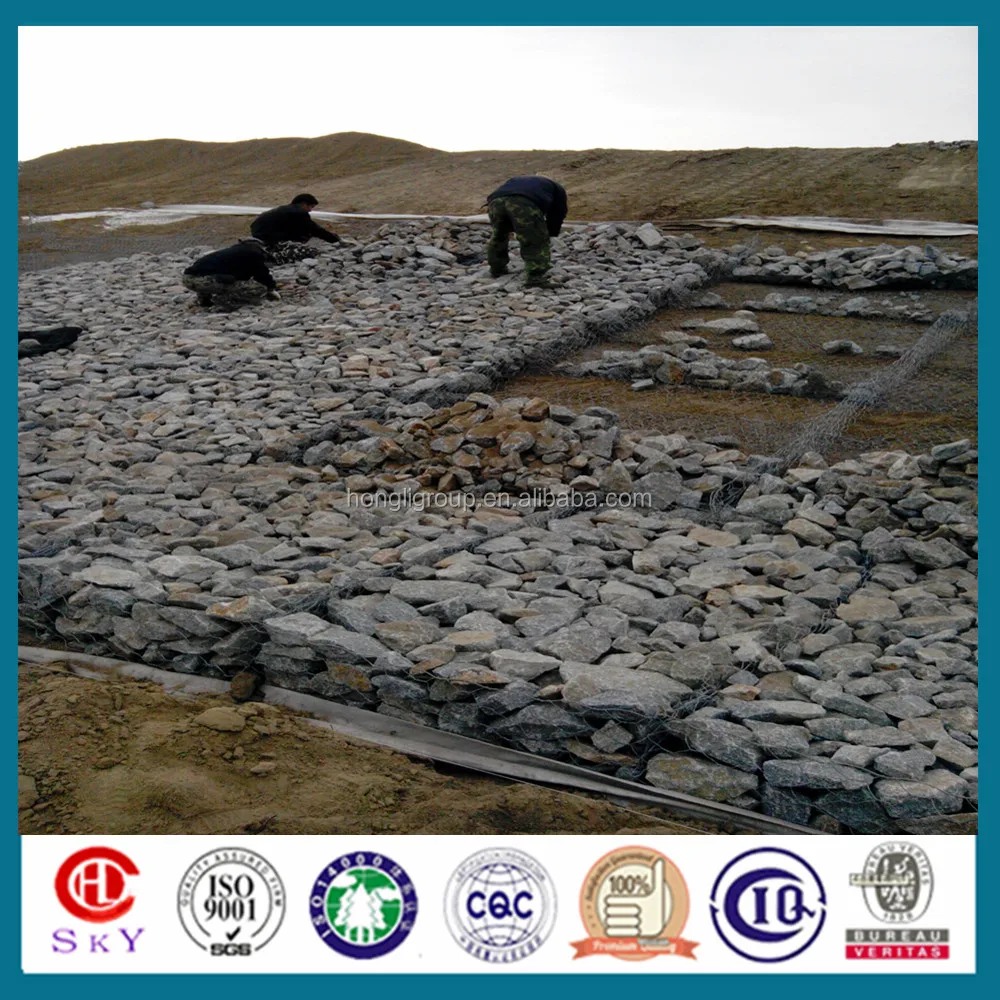 Gabions Price In Philippine Cheap Price 2*1*1m 80*100mm Hot Dipped Galvanized Gabion Basket