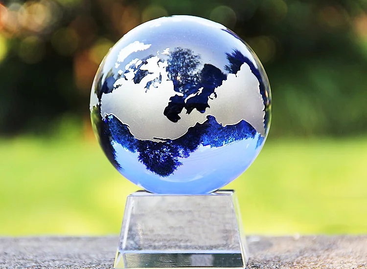 Wholesale 60mm large clear glass sphere decoration crystal ball for gift