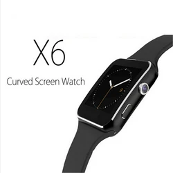 Wholesale Durable X6 Bt smart Wrist Watch Phone Smartwatch SIM Slot For iPhone For Android