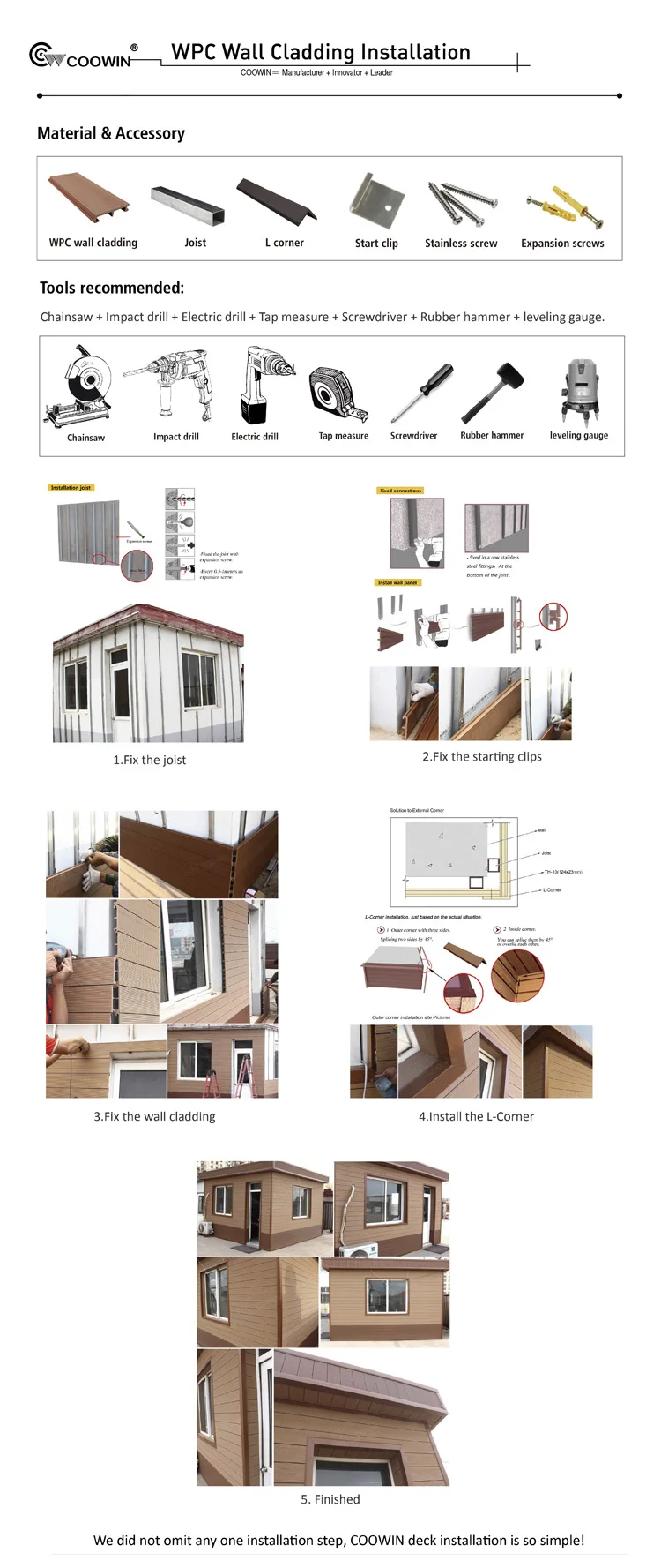 Composite WPC Exterior Wood Siding Panels - Waterproof Cladding for ...