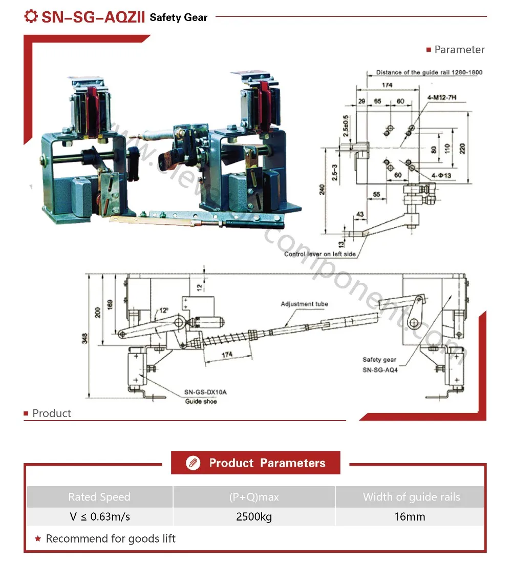 High Elevator Progressive Safety Gear Lift Safety Components Buy