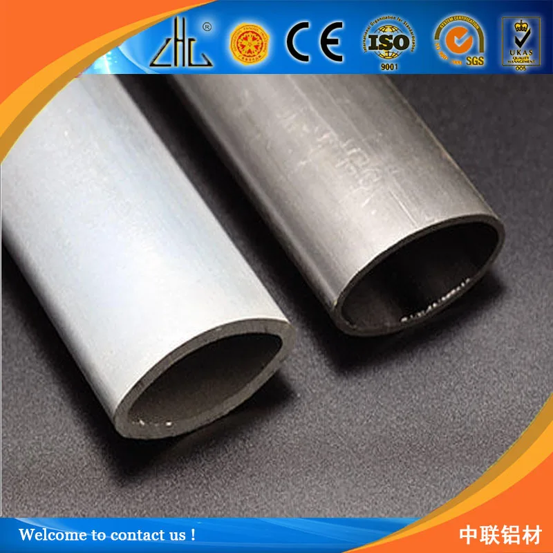 Aluminium Oval Rohr 40x20x1.5mm - 240mm Leichtbau Profile