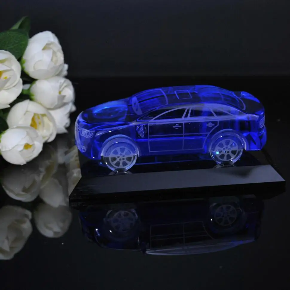 Collective Elegant Engraving 3d Laser Crystal Glass Model Gifts