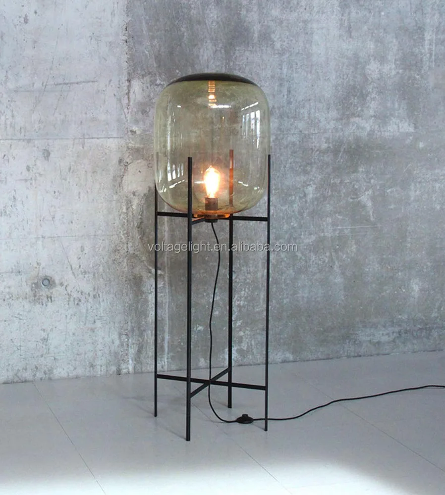 Decorative Glass Floor Lamp Oda Big Floor Standing Lamp Unique Glass