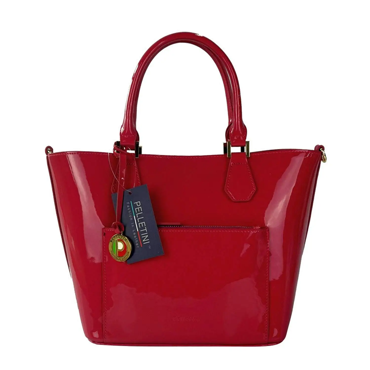 Patent Handbags Uk Find Deals On Line At Get Quotations Pelletini 2 In 1 Real Patent Leather Handbag Two Shoulder Handbags One