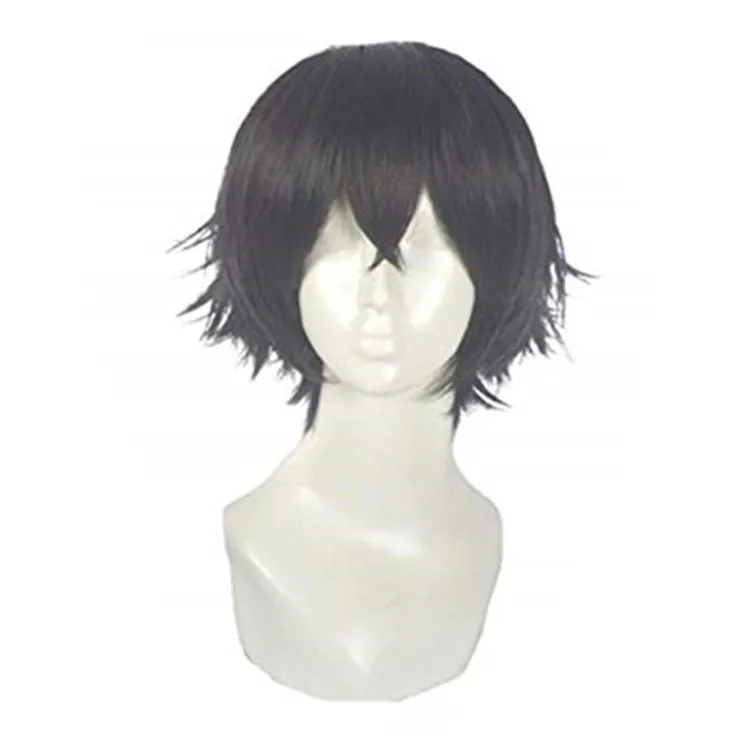 black anime wig