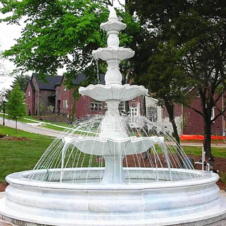 Fuentes De Piedra Fundida Decorativas Para Exteriores,Gran Jardín