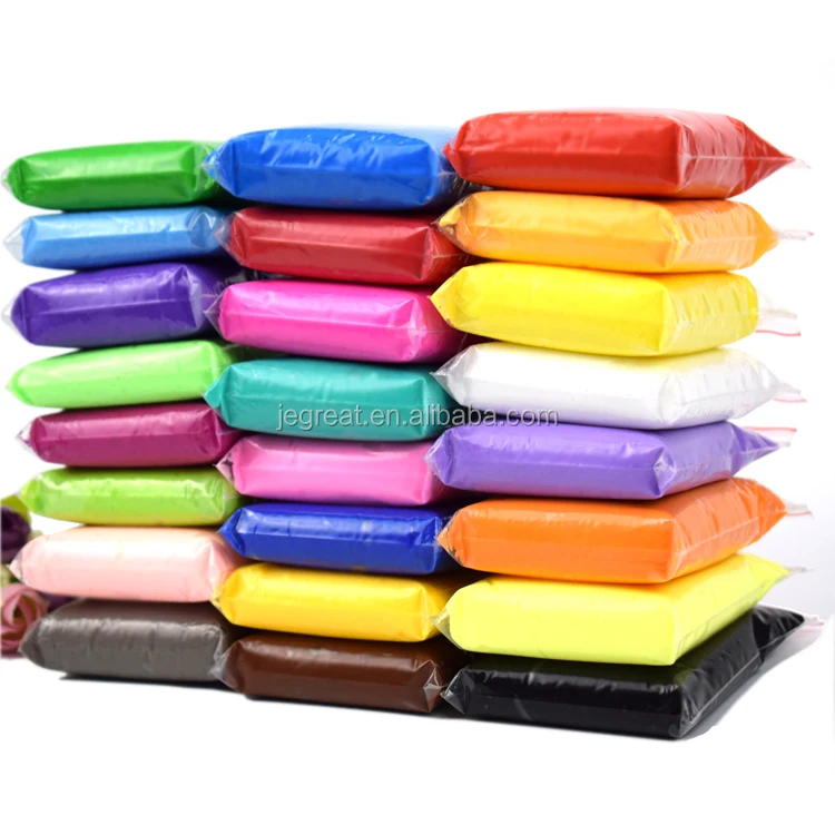 24 Colors Air Drying Polymer Modeling Clay Plasticine Ultra Light Soft Modeling 