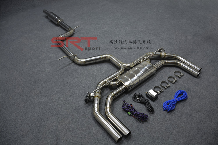 Stainless Steel Material Exhaust System Muffler For Audi A3 S3 Cat Back