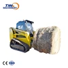 Rubber track pay China original skid steer loader by rail