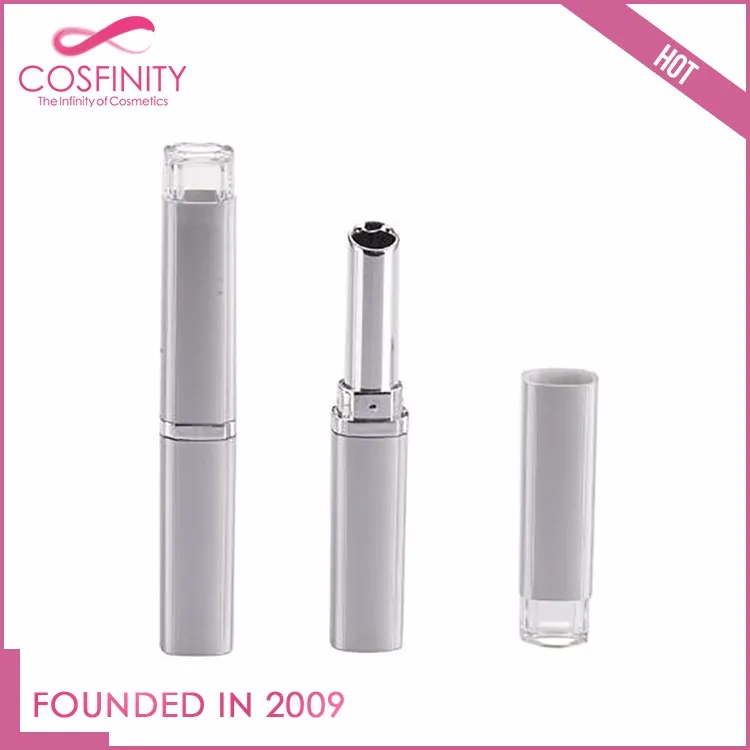 Free sample cosmetic packaging products slim lipstick container / custom lipstick tube