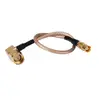 SMA plug male right angle to MCX Jack female adapter pigtail cable RG316 15cm