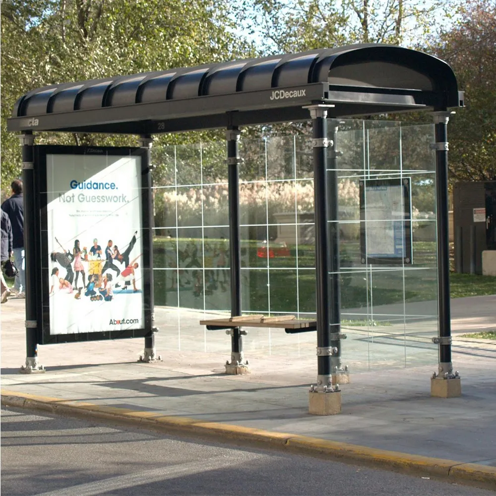 product-Custom-made design metal bus stop shelter-YEROO-img