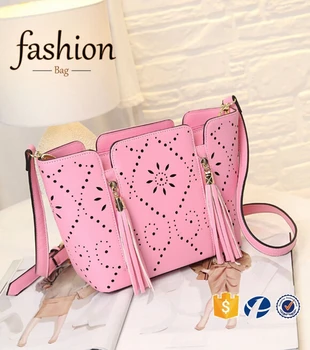 Cr High Retion Manufacture Handbags Latest Model Tassel Bag Long Cr High Retion Manufacture Handbags Latest Model Tassel Bag Long Strap Hollow Pattern Shoulder Handmade