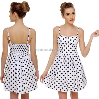 pin up girl polka dot dress