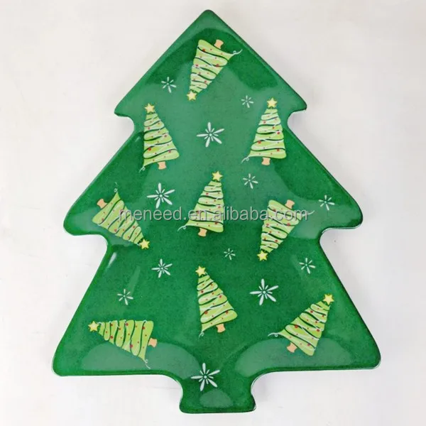 meneed plastic christmas tree shaped serving tray for christmas christmas tree tray
