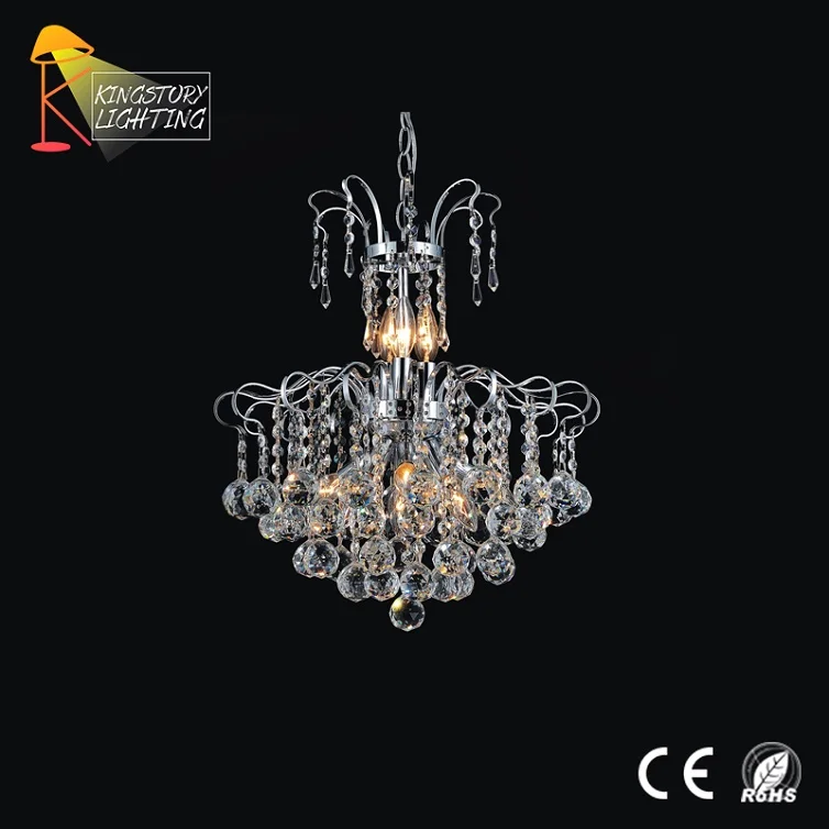 Modern Metal Decorative Lights Fixtures E14 Crystal Ceiling Light