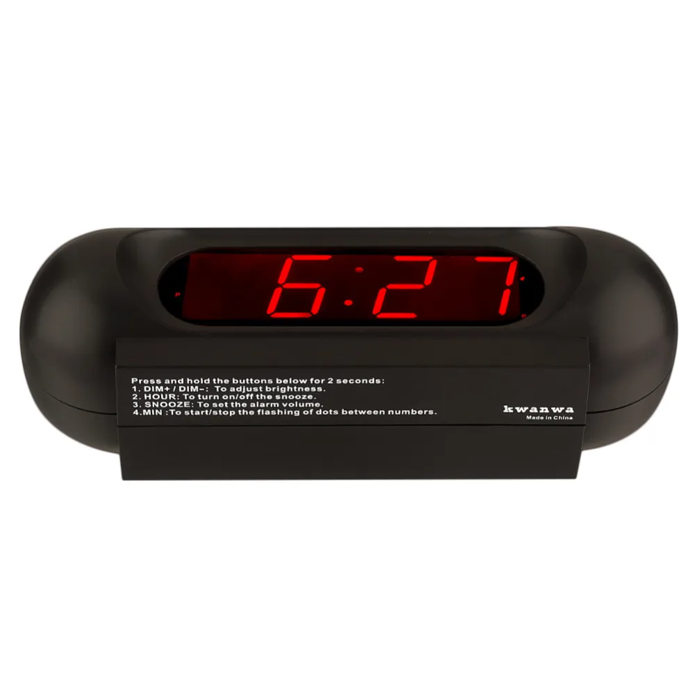 Kwanwa 110db Super Loud Alarm Clock For Heave Sleeper With Large Led
