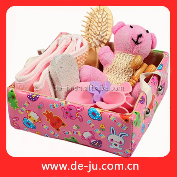 Bath Cleaning Tools Square Paper Box Spa Set