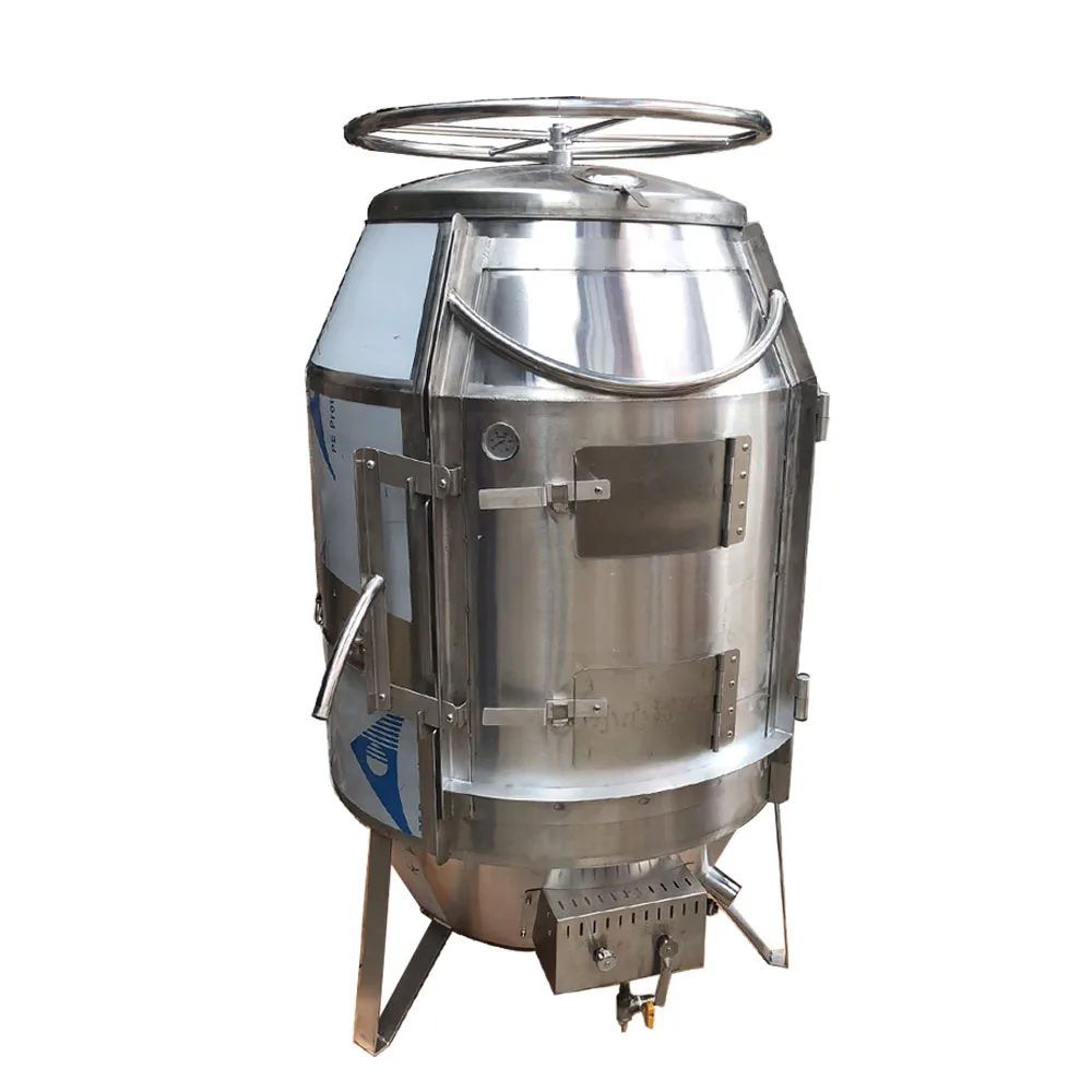 Commercial Stainless Steel Baking Pigeon Roaster Gas Oven,Cooking Pig Roasting Machine Gas Stove