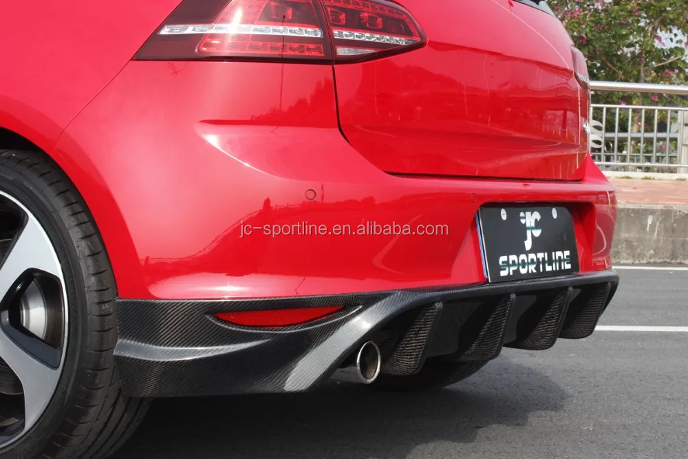 Carbon Fiber Rear Bumper Diffuser For Vw Golf Vii 7 Mk7 Gti 2014 Buy