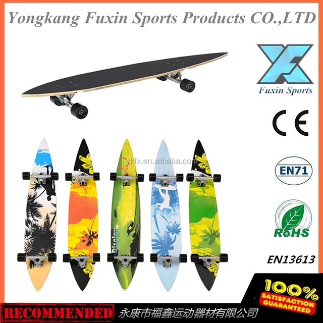 Hot sale Long Board Skateboard 46X8.5'' 7inch truck Maple Longboard