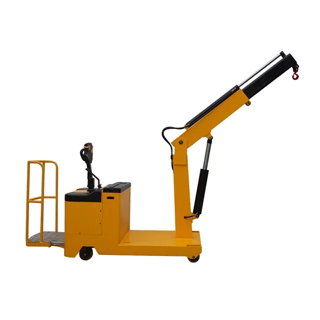 Electric Powered Counter Balance Floor Crane Mini Hydraulic No Arm ...