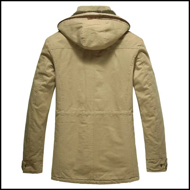 Wholesale Bright Yellow Sports Long Cotton Outwear Mens Winter Coat ...