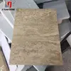 On Sale Rice Beige Travertine Slab Price Red Tumbled For Indoor Decoration