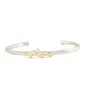 Guangzhou longlive Double-color Solid silver bangle