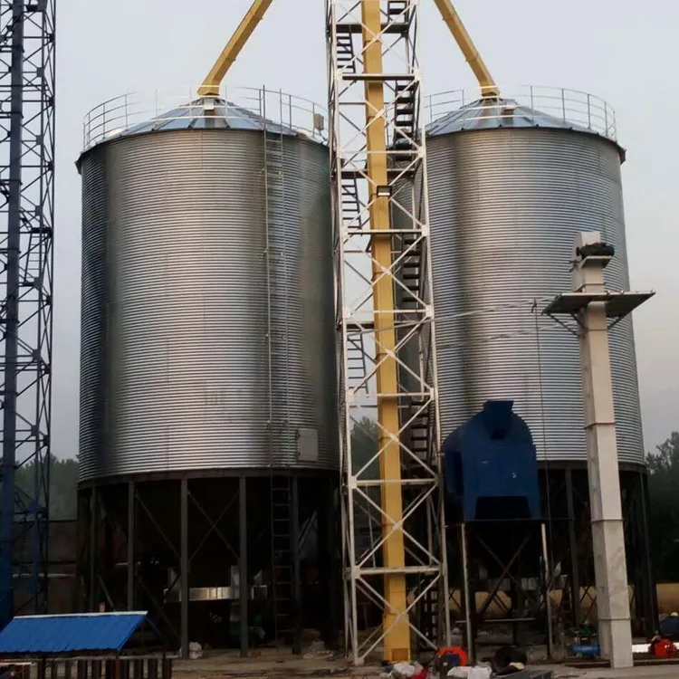 Long Working Life 300 Corrugated Galvanized 1000 Ton Grain Silo For