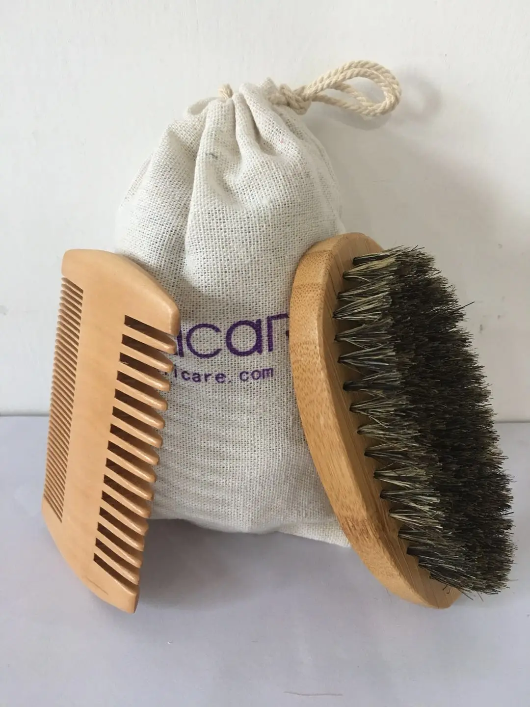 Beard Comb And Beard Brush Set From Men Grooming Care Buy Beard Brush