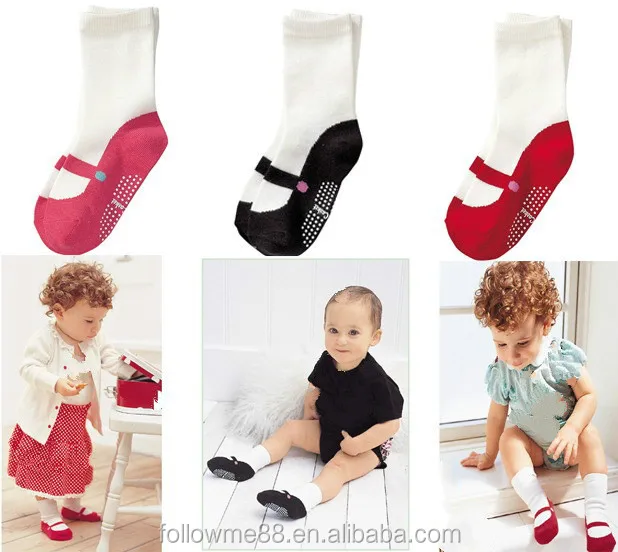 女の赤ちゃんかわいい幼児ソックスラバーソール Bab 靴靴下 Buy