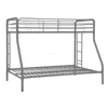 Black White Red Blue Twin-Over-Full Metal Frame Bunk Bed