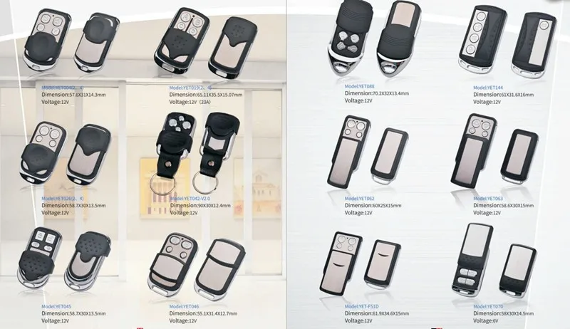 Shen Zhen Factory Price Home Automation Garage Door Wireless Remote Control CY027