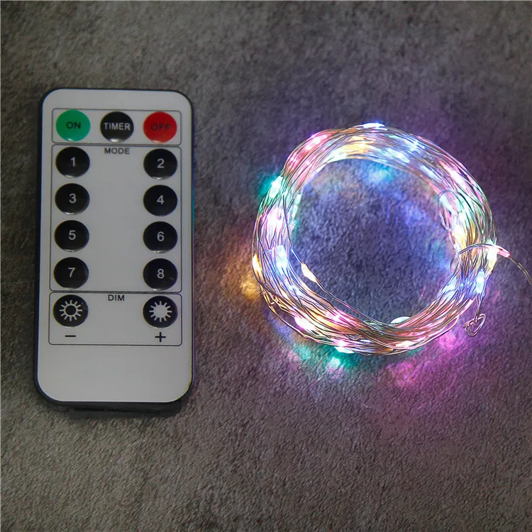 10m 100l Remote Control 8 Modes Usb Powered Led Rice String Light Buy