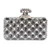 Latest Custom Ladies Evening Wedding Elegant Black Crystal Wallet With Perfume Bottle Design