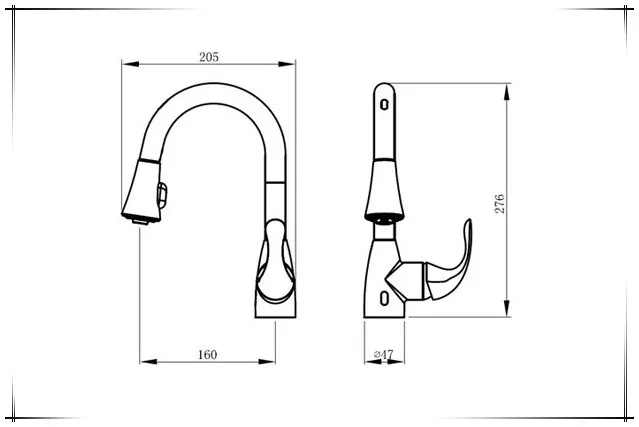 American stype upc 61-9 nsf sensor kitchen faucet