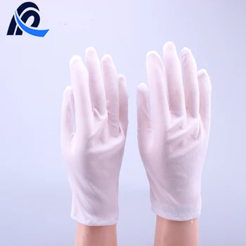 white nylon gloves