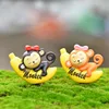t Sale 40*42mm Banana Monkey 3D Micro Landscape Fashion Decoration Character Jewelry Articles Resin Kawaii Cartoon Charms