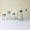 100ml glass spice jar for salt pepper mill cumin with plastic caps