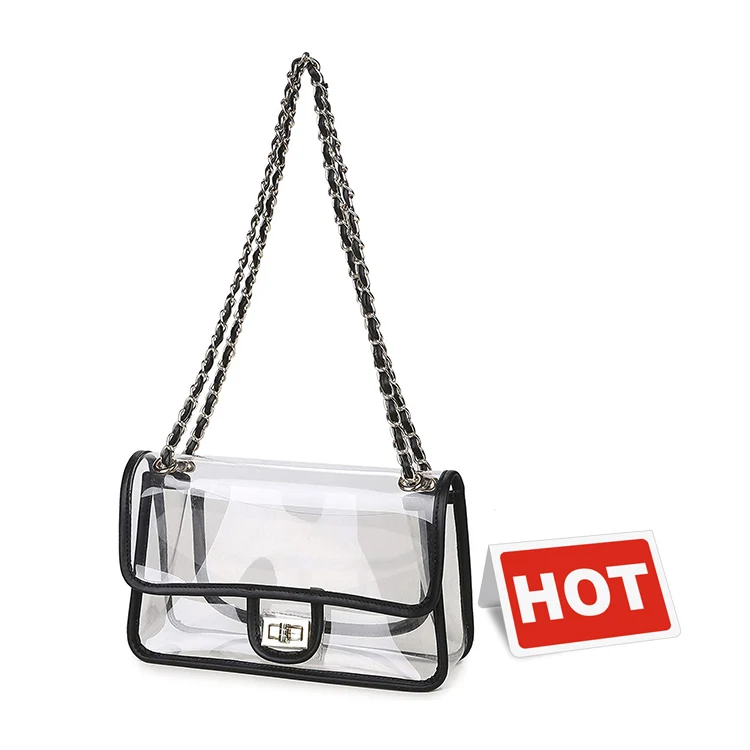 Buy Wholesale Taiwan Clear Iridescent Pvc Handbag With Customize