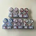 Hot GIRL STAPLE Skateboard Wheels PU Ruedas Skateboard 50 51 52mm Skate Board Wheel