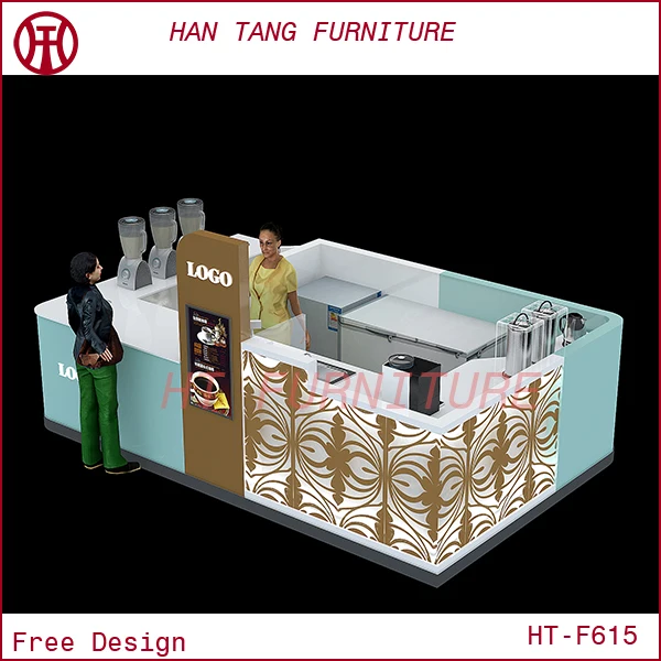 Customized Indoor Coffee Shop Display Design,Coffee Shop